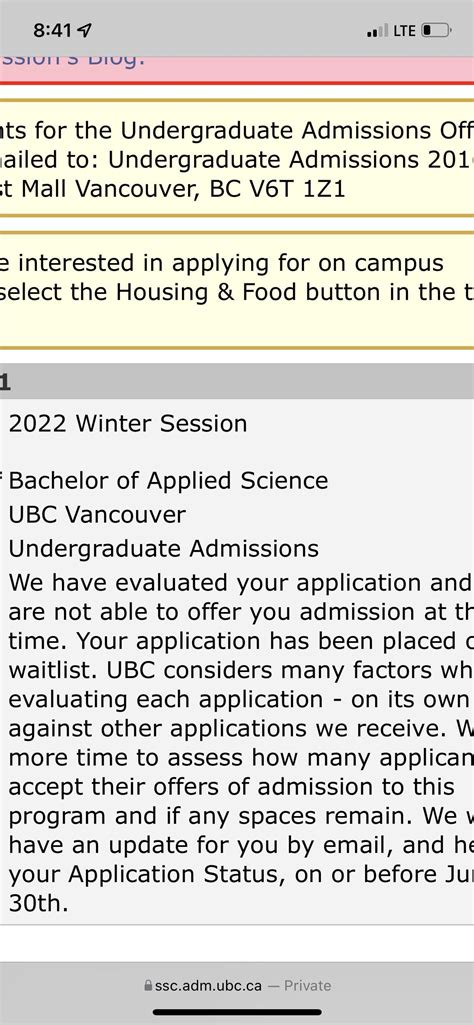 applicants on reddit and CC waitlist messages say, which read as follows. . Ubc waitlist reddit